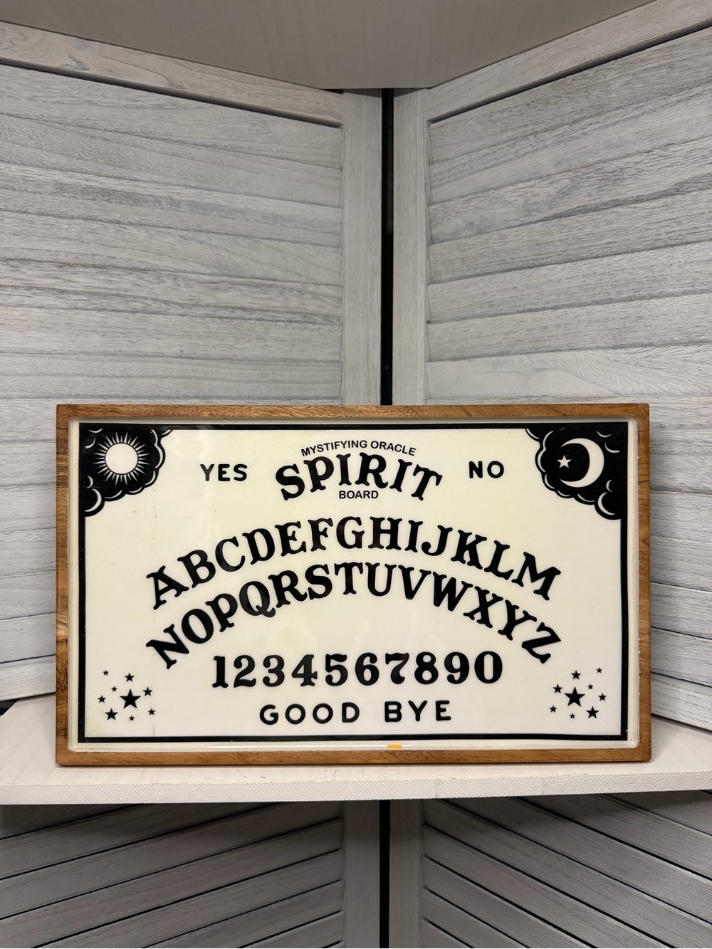 Quija Board Inspired Wood Tray Seance - Halloween Mystifying Oracle Spirit Board